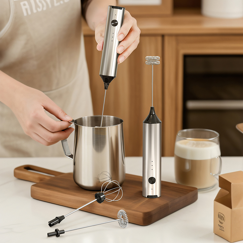 Milk Frother - Cliton RVS Mini Automatische Melkopschuimer Draagbare