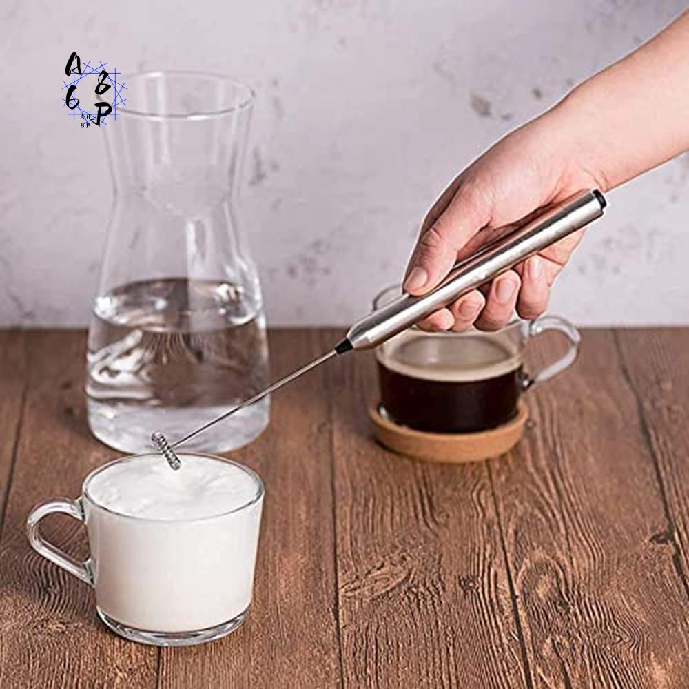 Milk Frother - A68P-Elektrische melkopschuimer staafvormig roestvrij staal handbediende