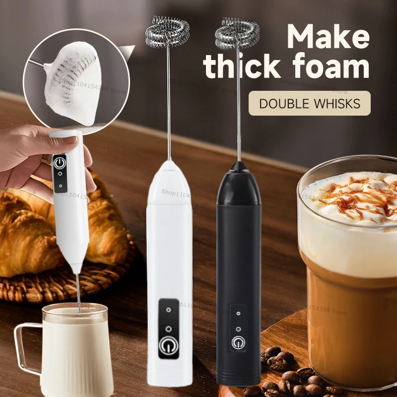 Milk Frother - Draadloze melkopschuimers Elektrische handblender Elektrisch mini-koffiezetapparaat