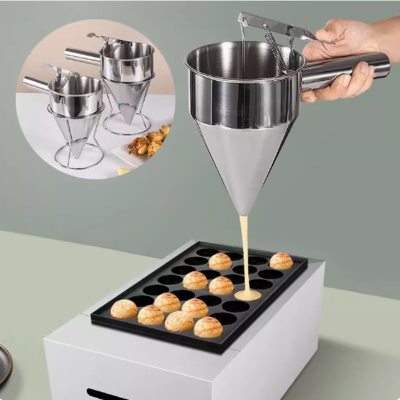 Kitchen Gadgets Worth Buying - 600/1200ML RVS vloeistof trechterdispenser, octopusbal-gereedschap, kookkeukenaccessoires