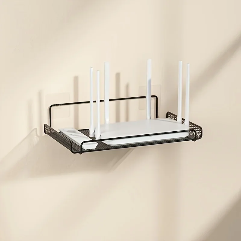 Kitchen Gadgets Website - Roestvrijstalen routerplank zonder boren, WiFi wandmontage