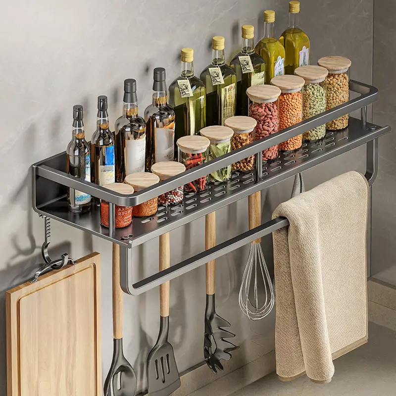 Kitchen Gadgets Rack - 1 Stuk Multifunctioneel Keukenrek Kruidenopbergrek Aan