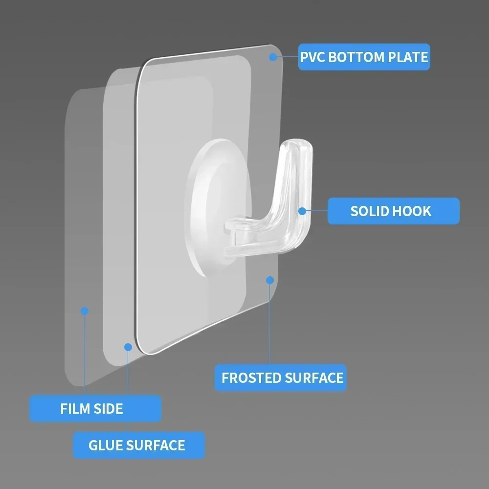 5-50 Stuks Transparante Zelfkl - Kitchen Gadgets Rack recensie en prijs