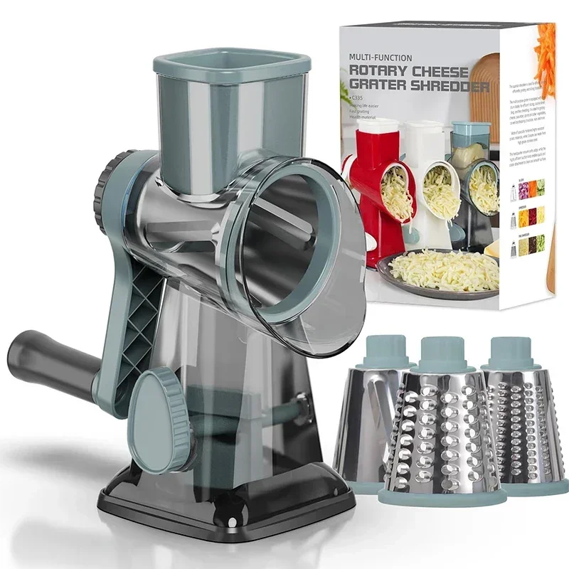 2025 3-in-1 Rotatiekaasrasp Mu - Kitchen Gadgets New 2025 recensie en prijs