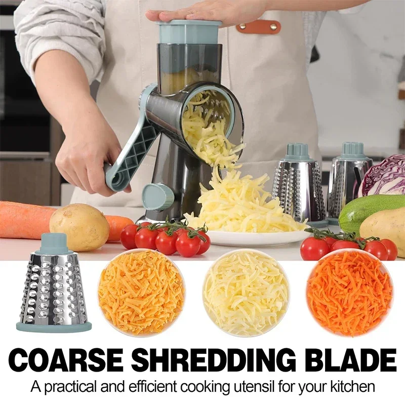 2025 3-in-1 Rotatiekaasrasp Mu - Kitchen Gadgets New 2025 recensie en prijs