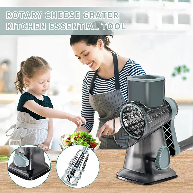 2025 3-in-1 Rotatiekaasrasp Mu - Kitchen Gadgets New 2025 recensie en prijs